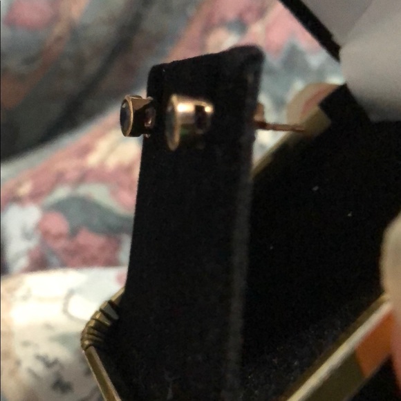 Bezel Set Real Sapphire Earrings🥳 - Picture 2 of 4